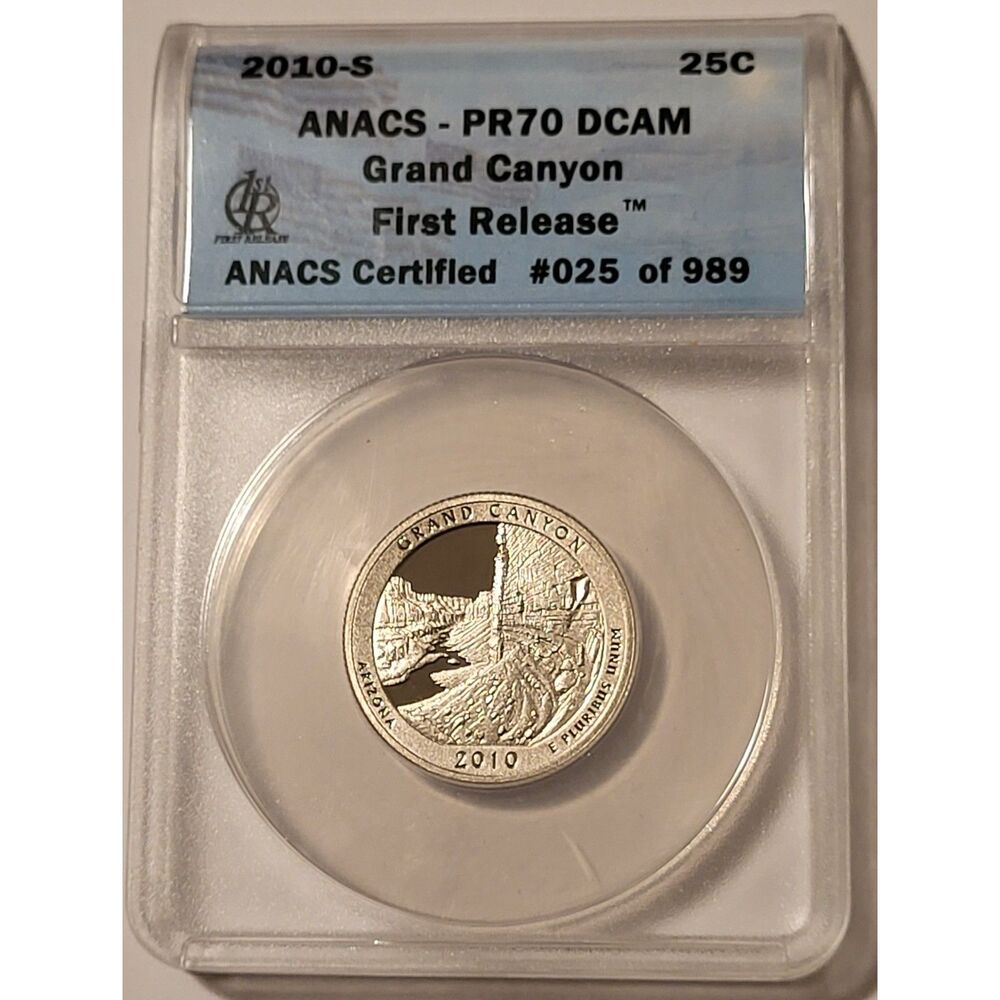 2010 S Clad Grand Canyon NP Quarter Proof PR70 DCAM ANACS